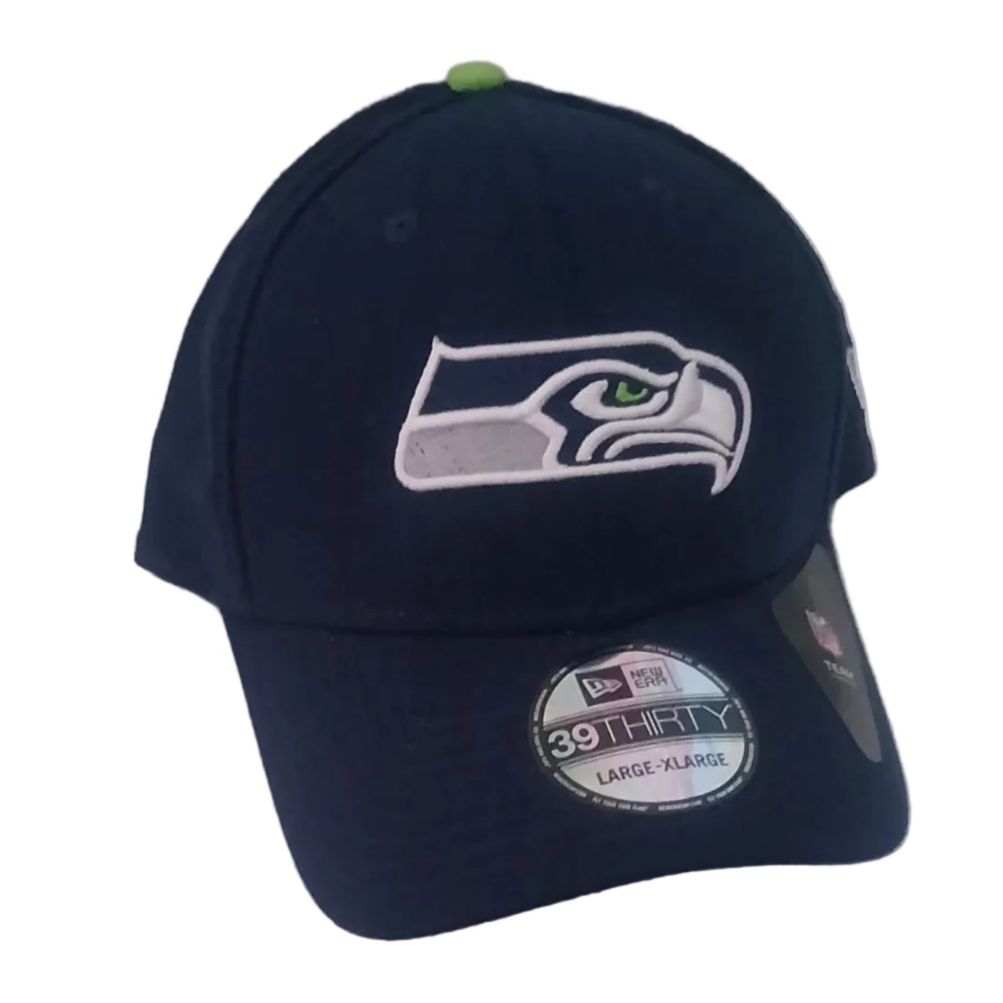Seattle Seahawks NFL Royal Blue w/Neon Button Sports Cap