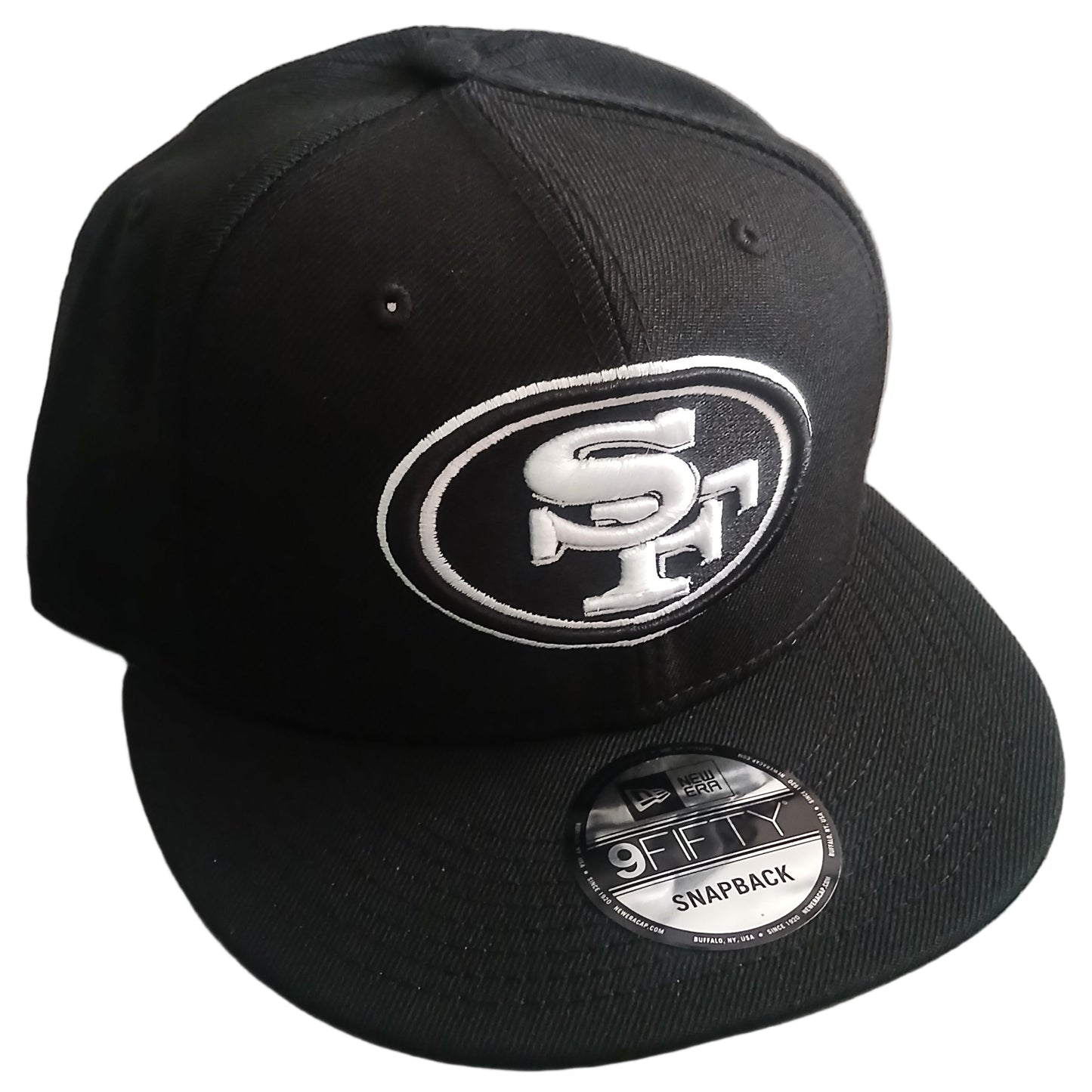 San Francisco 49ers NFL Black Sports Cap (White) - SnapBack