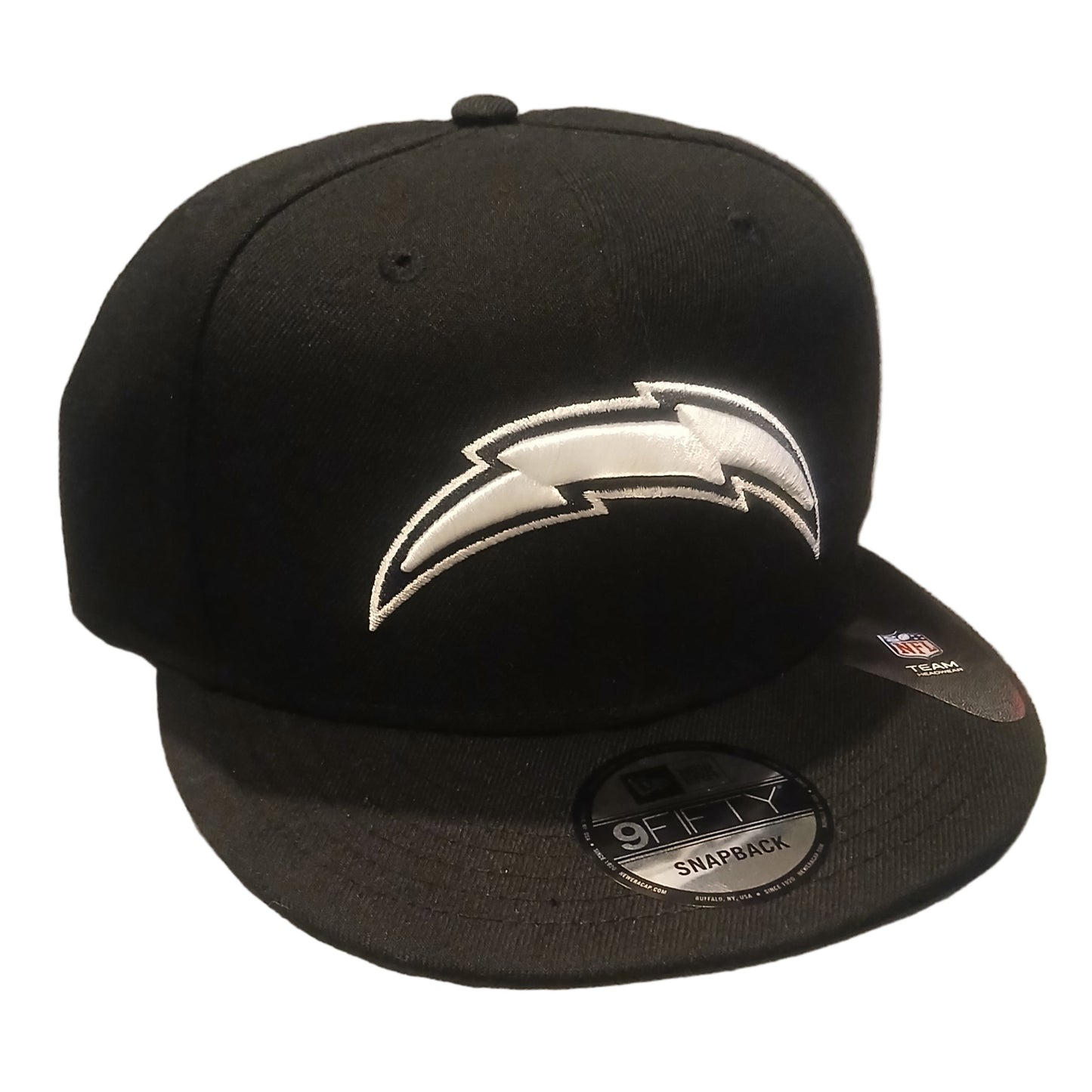 Los Angeles Chargers NFL Black Sports Cap (White) - Snapback