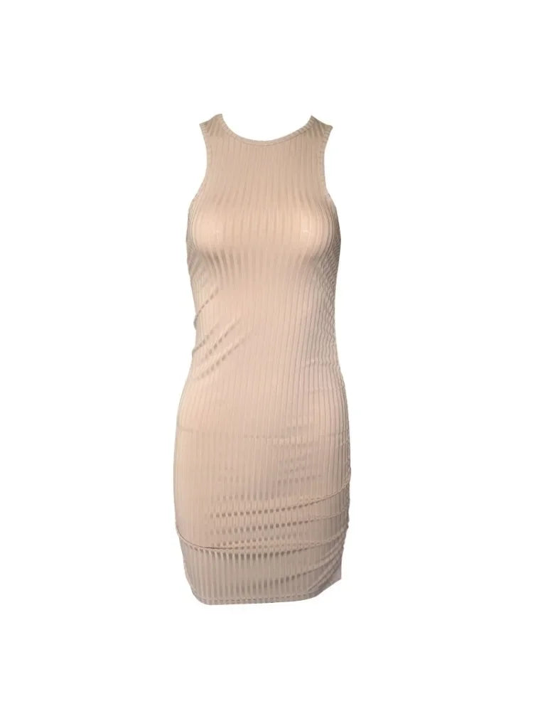 Sexy Bodycon Mini Dress - Sleeveless