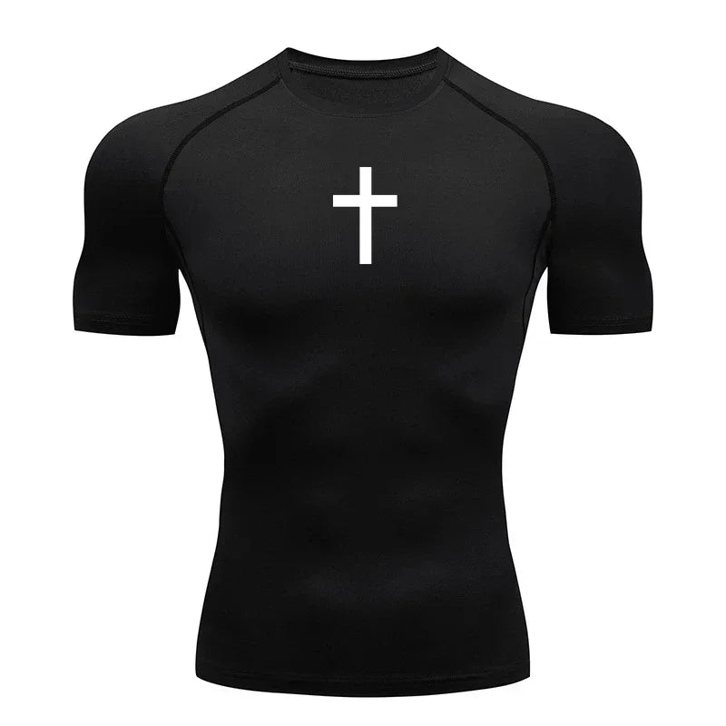 Religious Fitness T-Shirt - "Cross" (5 colors available)