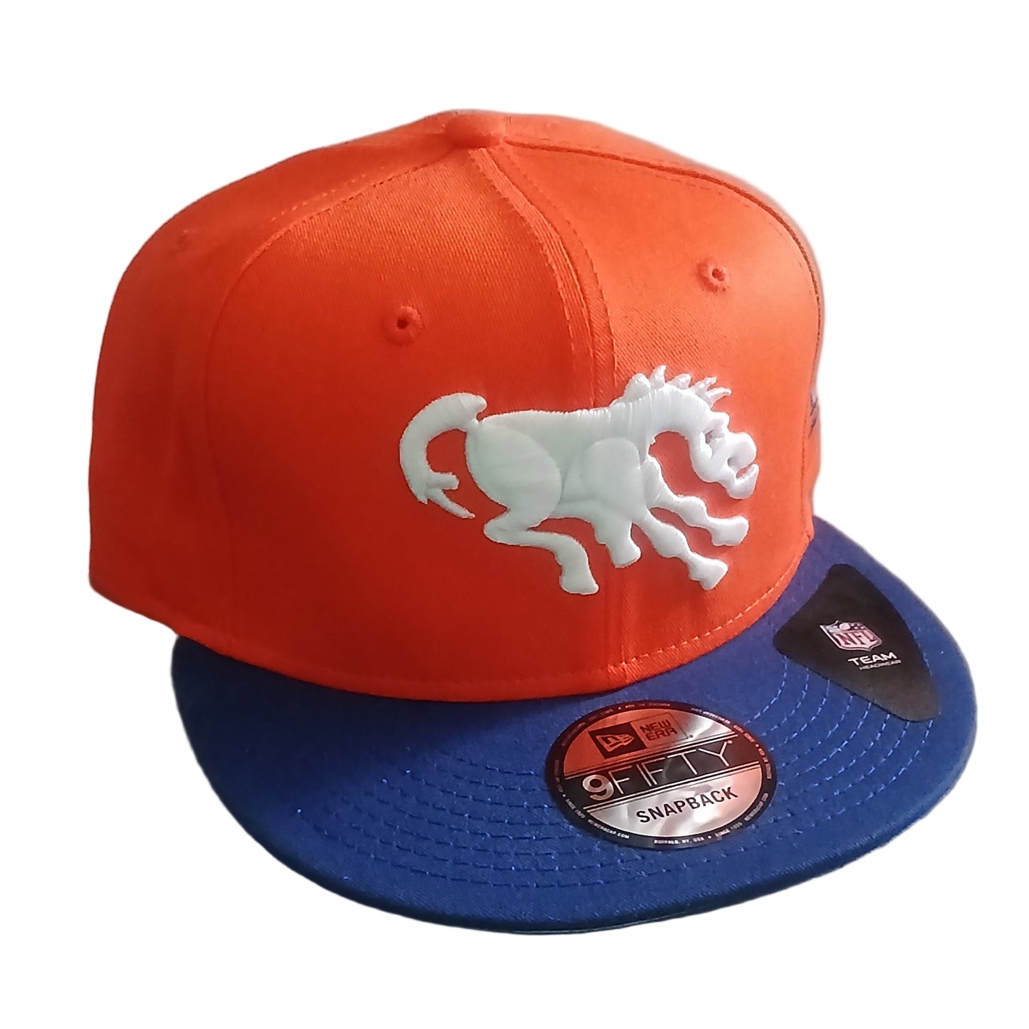 Denver Broncos NFL Two-Tone Orange / Navy Sports Cap - Throwback Logo - SnapBack