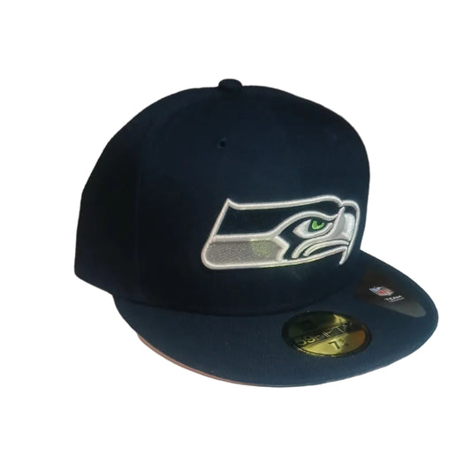 Seattle Seahawks NFL - Royal Blue w/ White Logo Sports Cap - Fitted