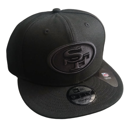 San Francisco 49ers NFL Triple Black Sports Cap - SnapBack