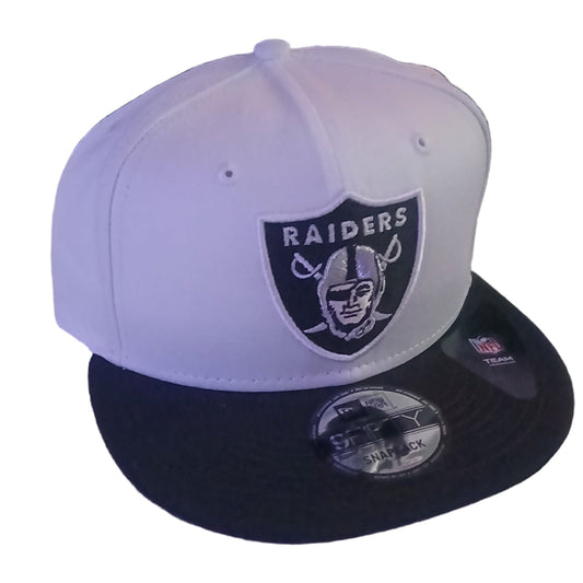Las Vegas Raiders NFL White / Black Two-Tone Sports Cap - SnapBack