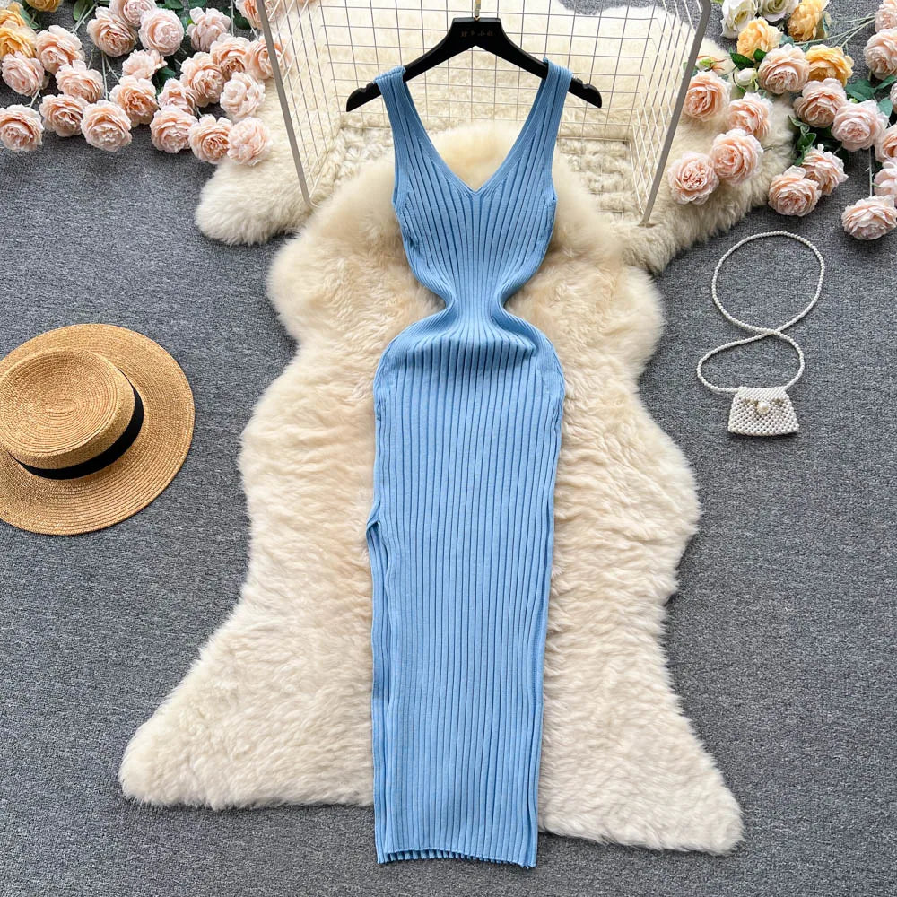 Chic Fashion Trendy Leg/Hip Split Dress (6 colors available)
