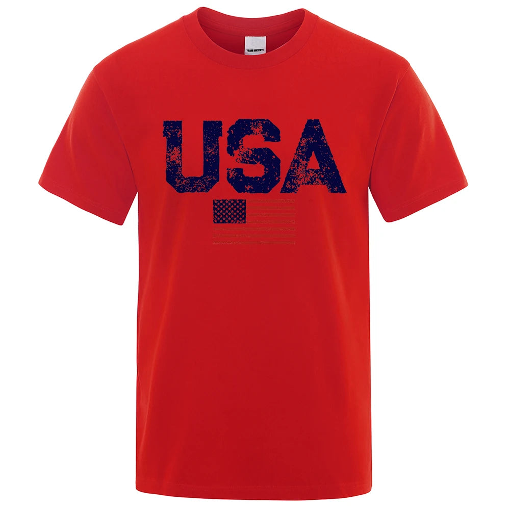Vintage T-Shirts - USA Flag Print