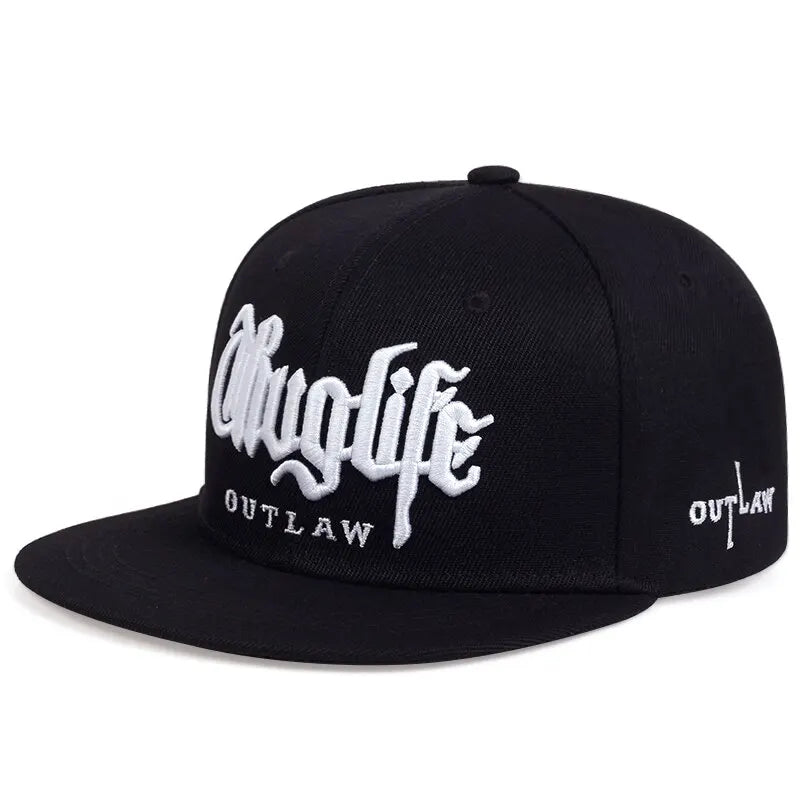 Fashion Thug Life 3D Embroidery Snapback Cap