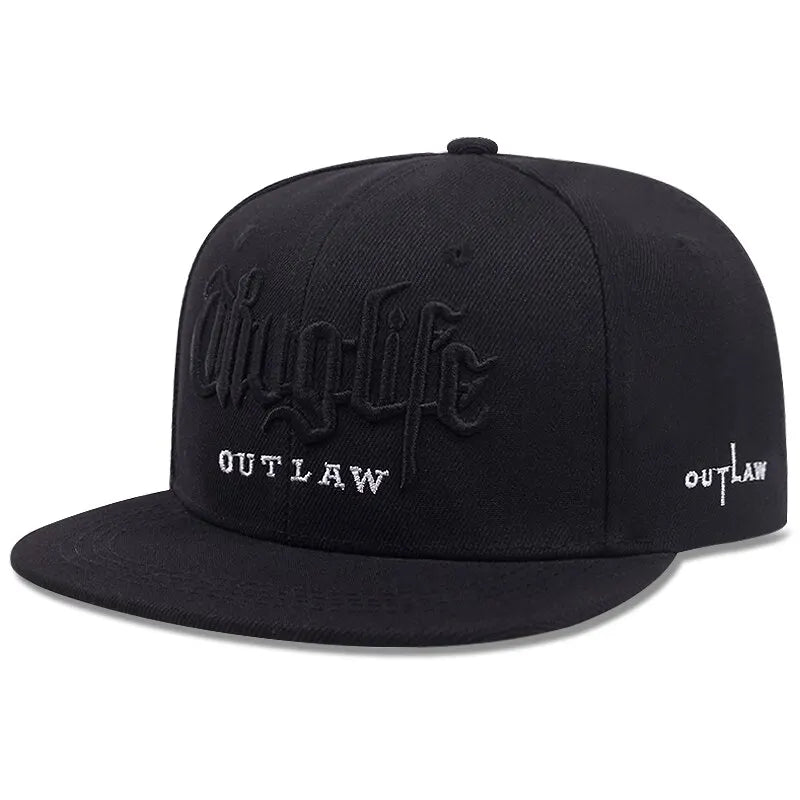 Fashion Thug Life 3D Embroidery Snapback Cap