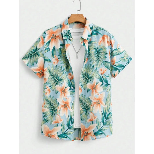 Hawaiian Fashion - Casual Shirt - Multi Color Spring