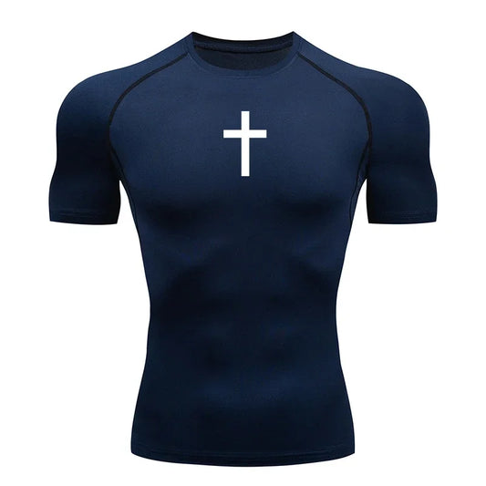 Religious Fitness T-Shirt - "Cross" (5 colors available)