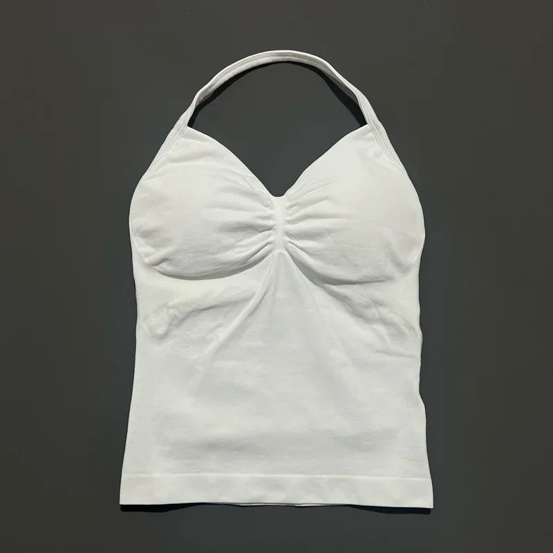 Women's Sporty Backless Halter Tank Top (30 colors available)
