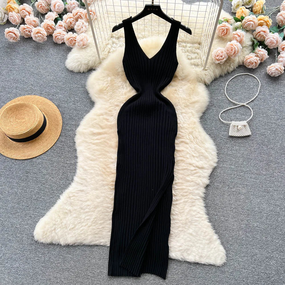 Chic Fashion Trendy Leg/Hip Split Dress (6 colors available)