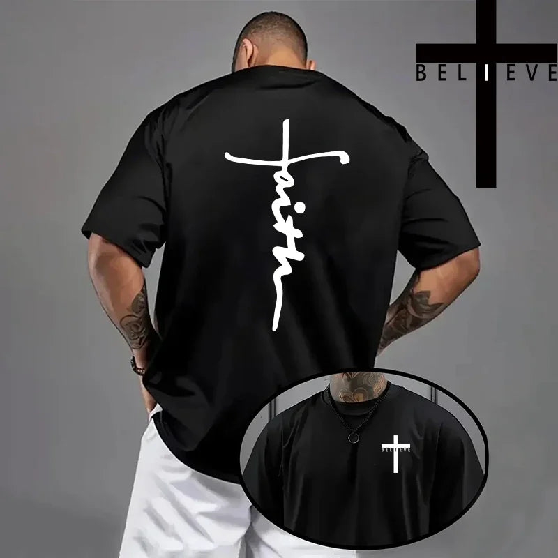 Trendy Religious T-shirt -"Faith" (2 colors available)