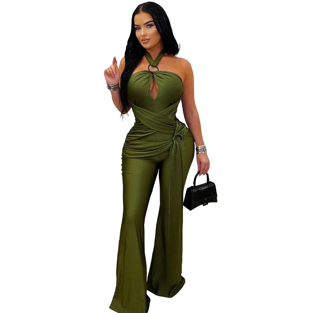 Elegant Fashion Trendy Jumpsuit Halter Style (3 colors available)
