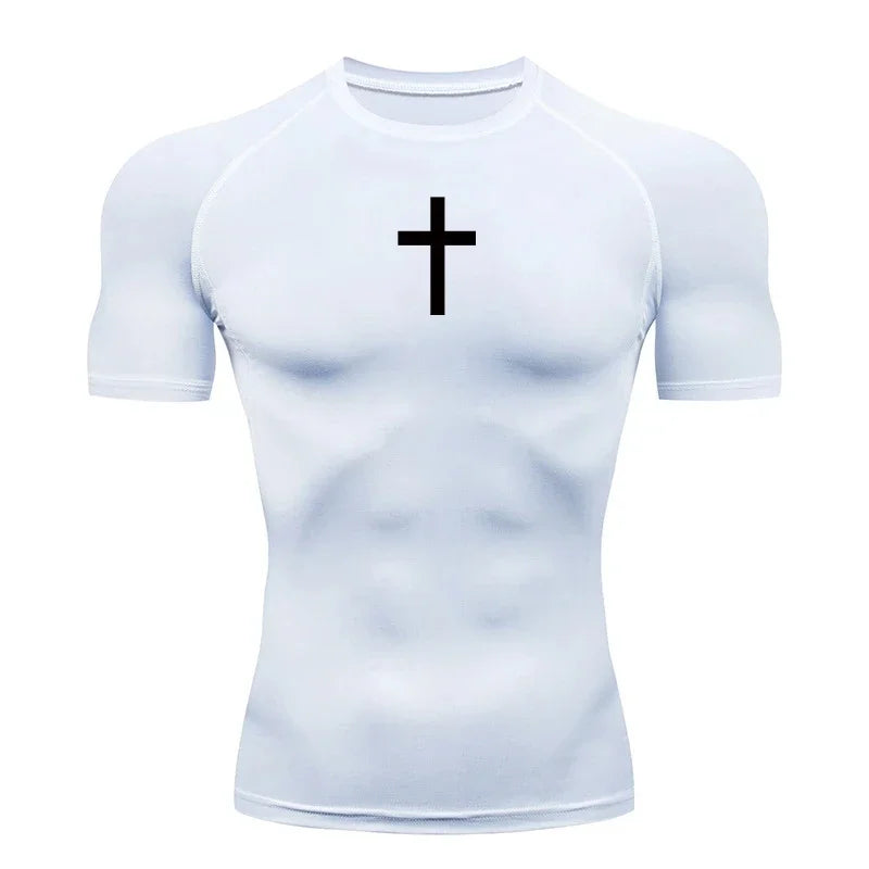 Religious Fitness T-Shirt - "Cross" (5 colors available)