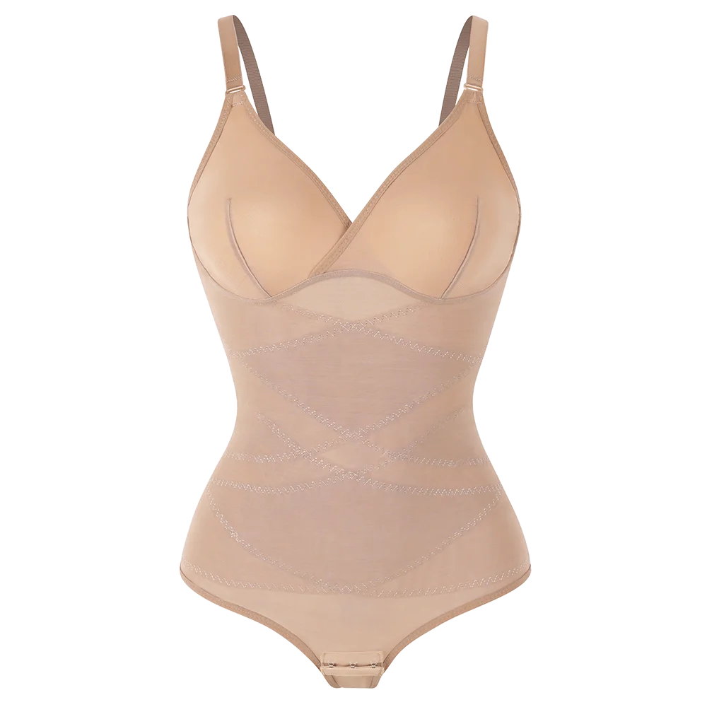 Shapewear Cross Tummy Control - Slimming Waist Bodysuit