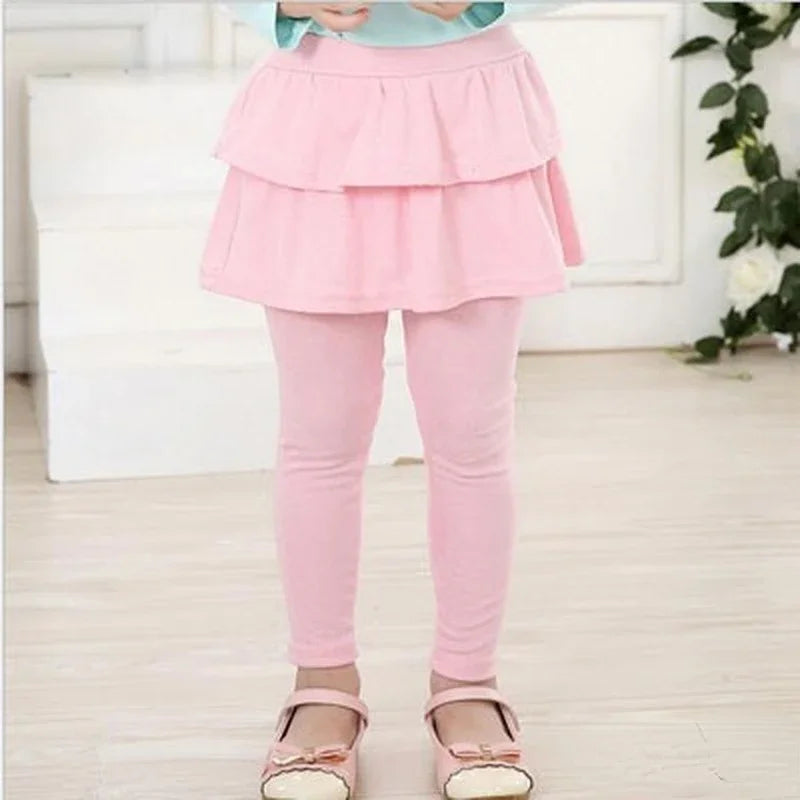Girls Cotton Skirt Leggings (2T-11 Years)