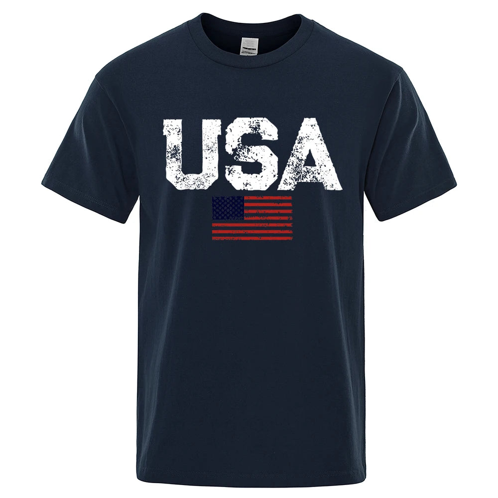 Vintage T-Shirts - USA Flag Print