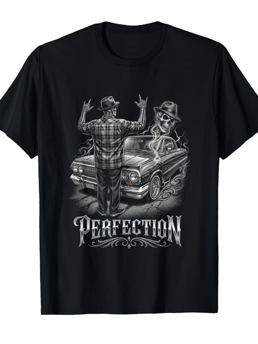 Lowrider 1963 Impala - Skeleton Art Graphic T-Shirt
