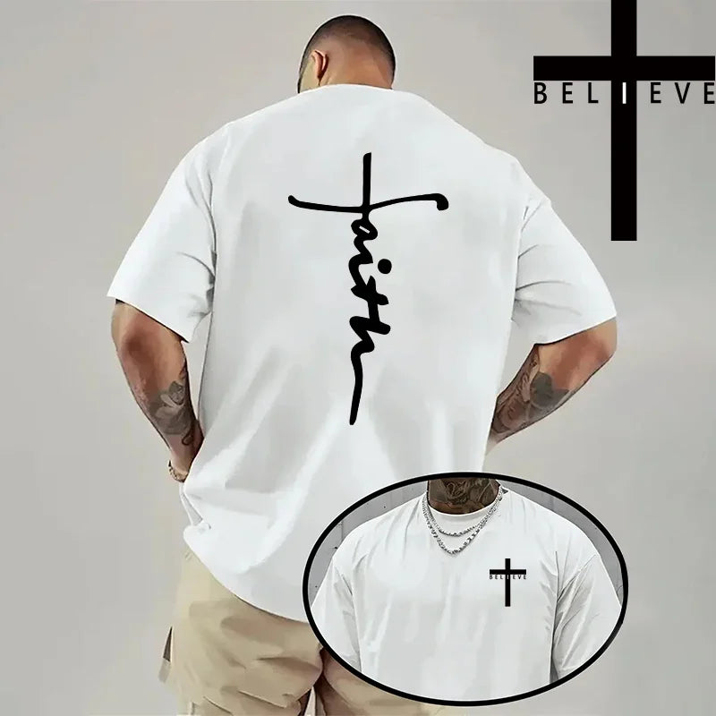 Trendy Religious T-shirt -"Faith" (2 colors available)
