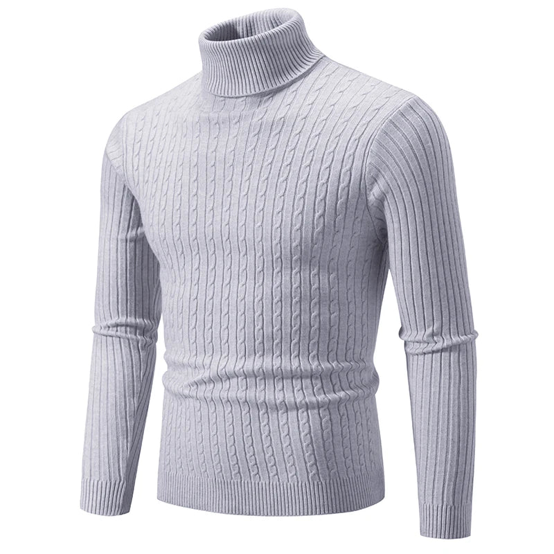 New Men's Casual Turtleneck Sweater (9 colors available)