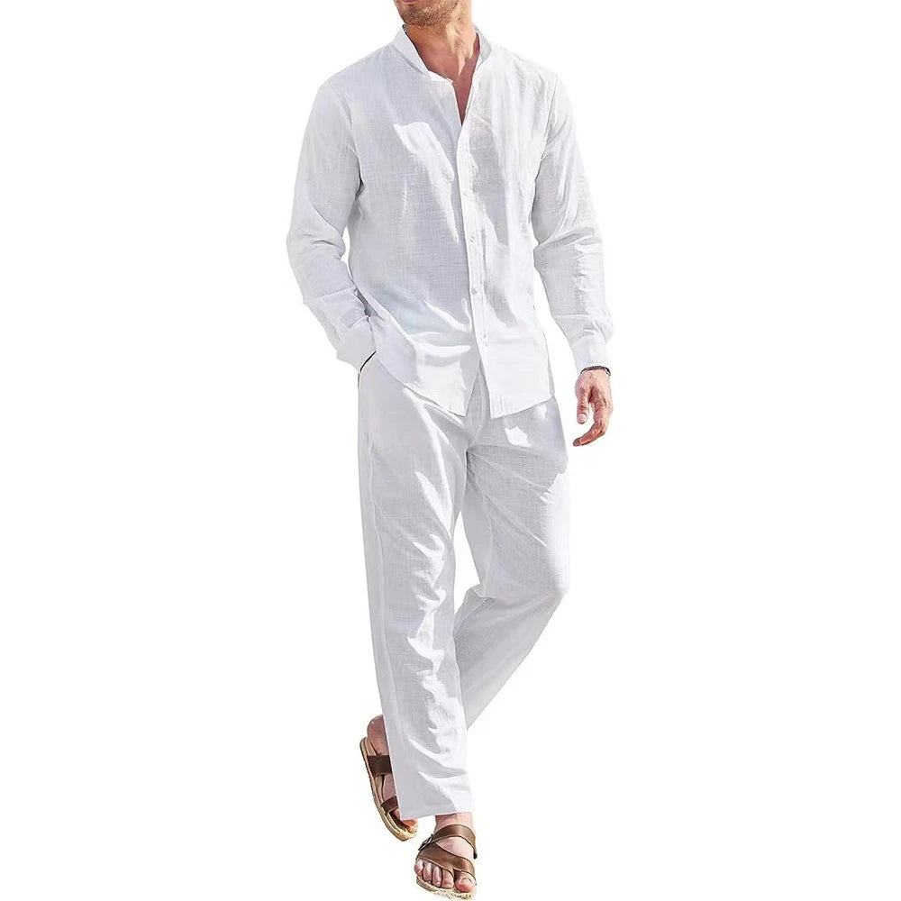 Men's Casual Vintage - 2Pc Set Shirt and Pants