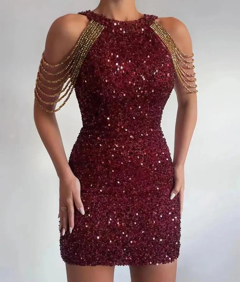 New Fashion - Elegant Sequins Dress (6 colors available)