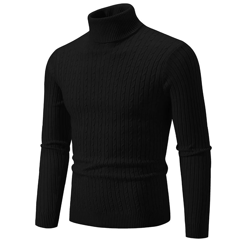 New Men's Casual Turtleneck Sweater (9 colors available)