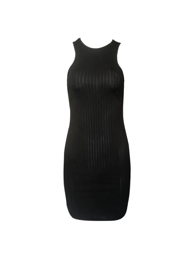 Sexy Bodycon Mini Dress - Sleeveless