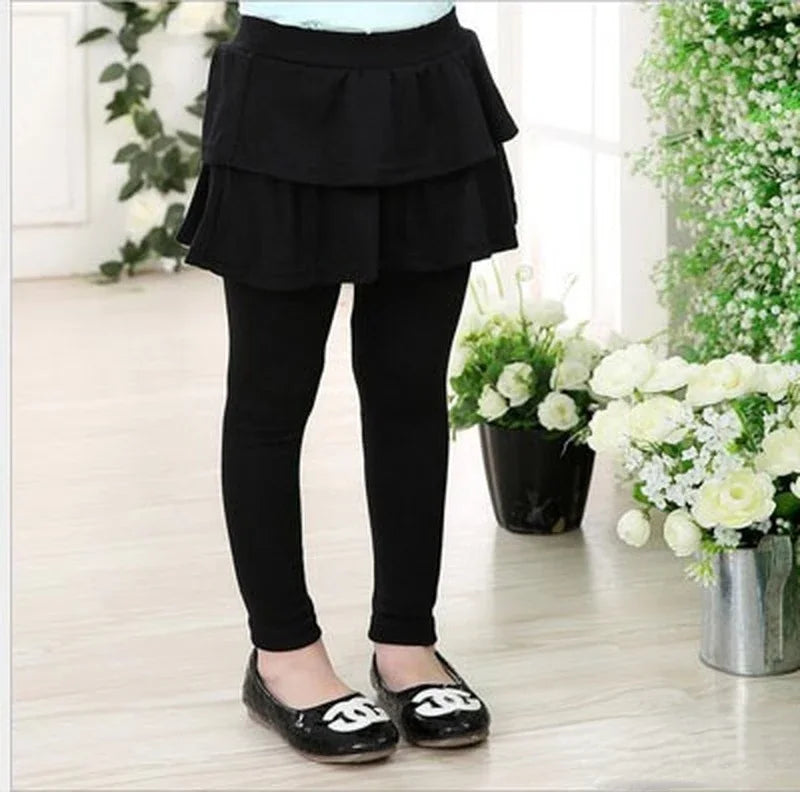 Girls Cotton Skirt Leggings (2T-11 Years)