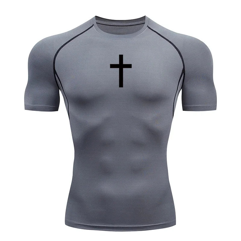 Religious Fitness T-Shirt - "Cross" (5 colors available)