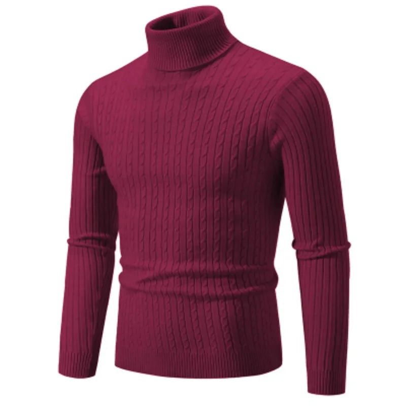 New Men's Casual Turtleneck Sweater (9 colors available)