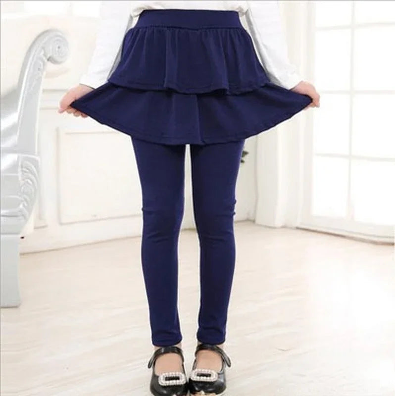 Girls Cotton Skirt Leggings (2T-11 Years)