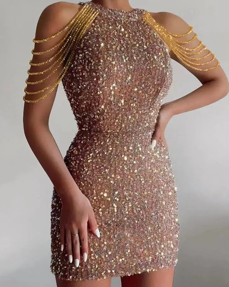 New Fashion - Elegant Sequins Dress (6 colors available)