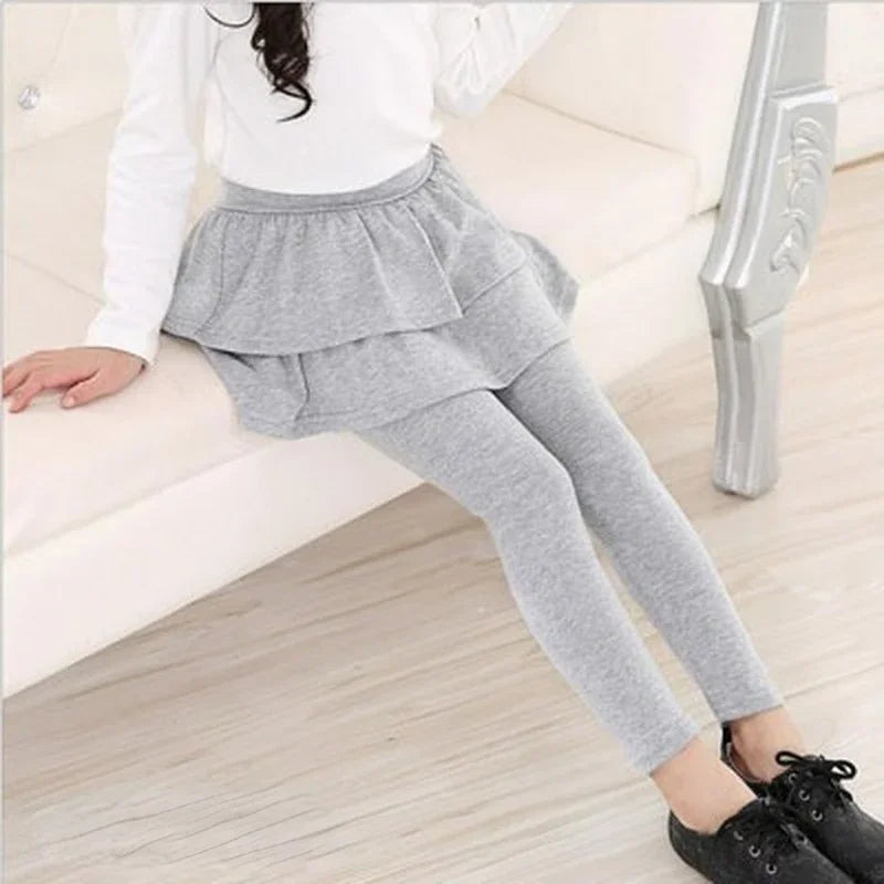 Girls Cotton Skirt Leggings (2T-11 Years)