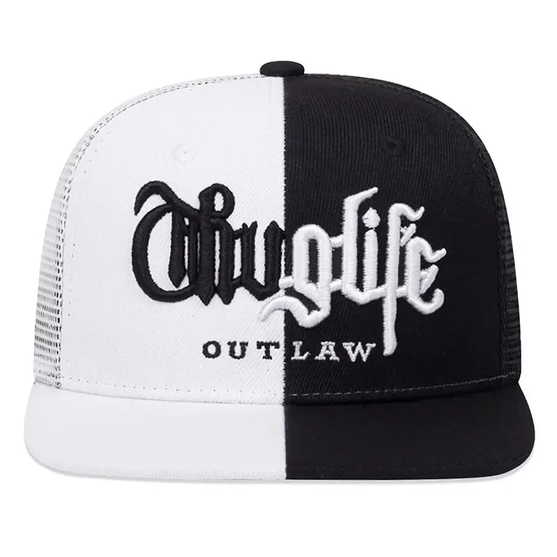 Fashion Thug Life 3D Embroidery Snapback Cap