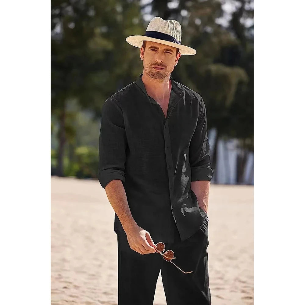 Men's Casual Vintage - 2Pc Set Shirt and Pants