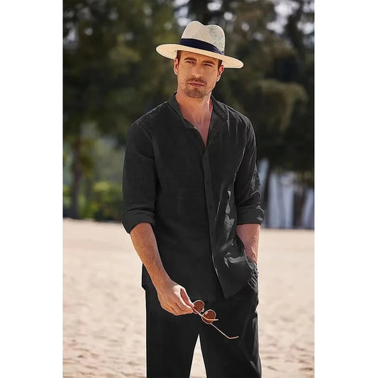 Men's Casual Vintage - 2Pc Set Shirt and Pants