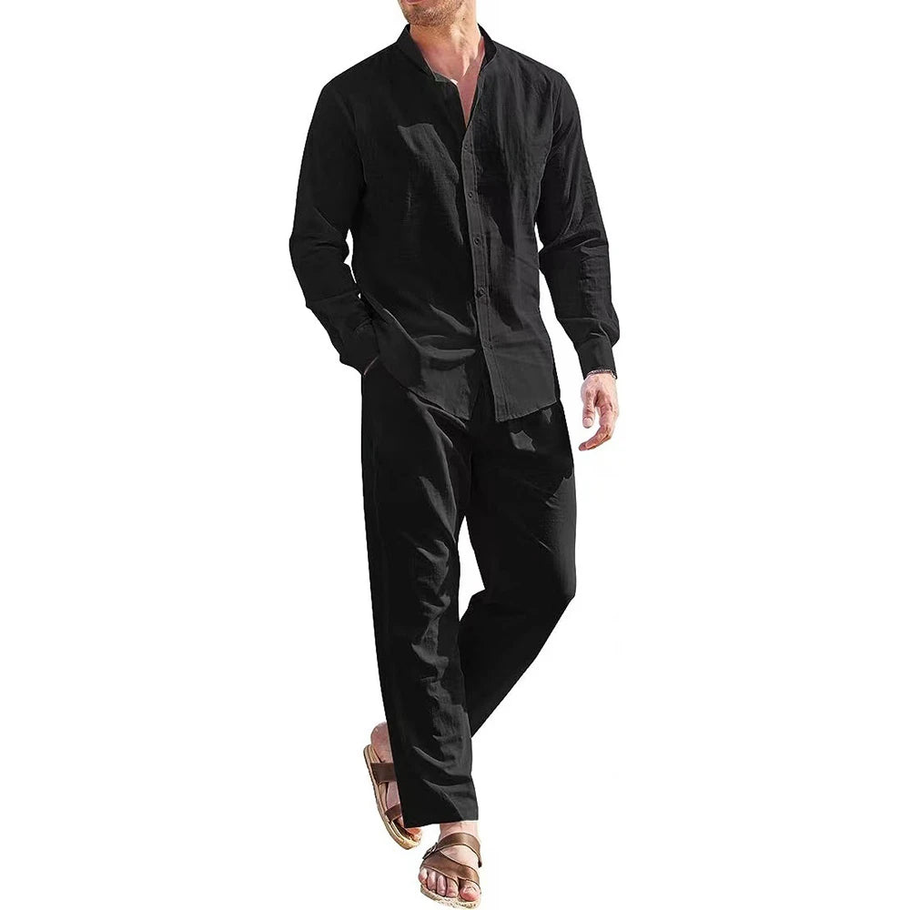 Men's Casual Vintage - 2Pc Set Shirt and Pants