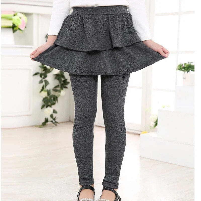 Girls Cotton Skirt Leggings (2T-11 Years)