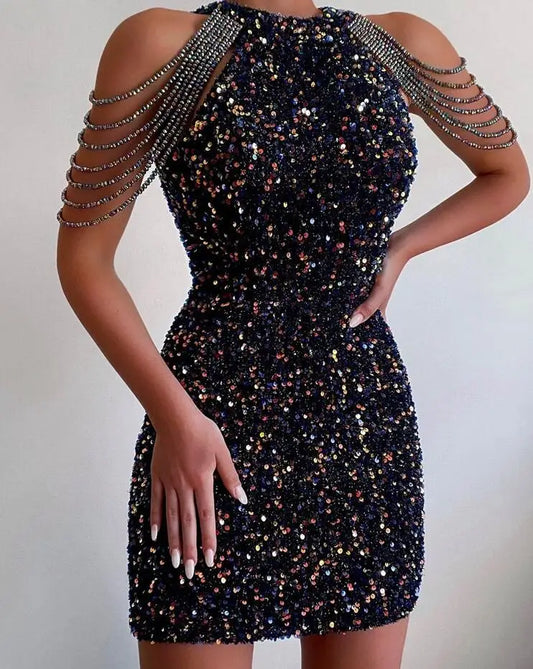 New Fashion - Elegant Sequins Dress (6 colors available)