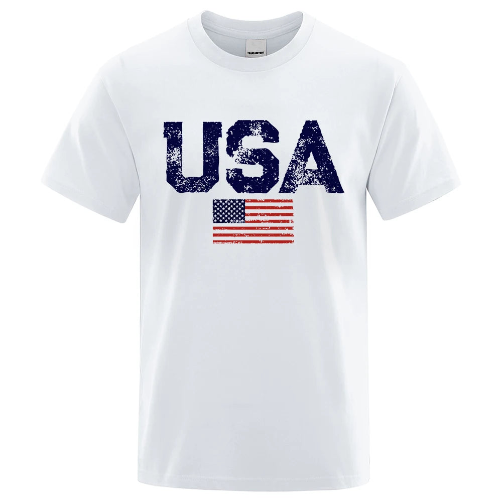 Vintage T-Shirts - USA Flag Print