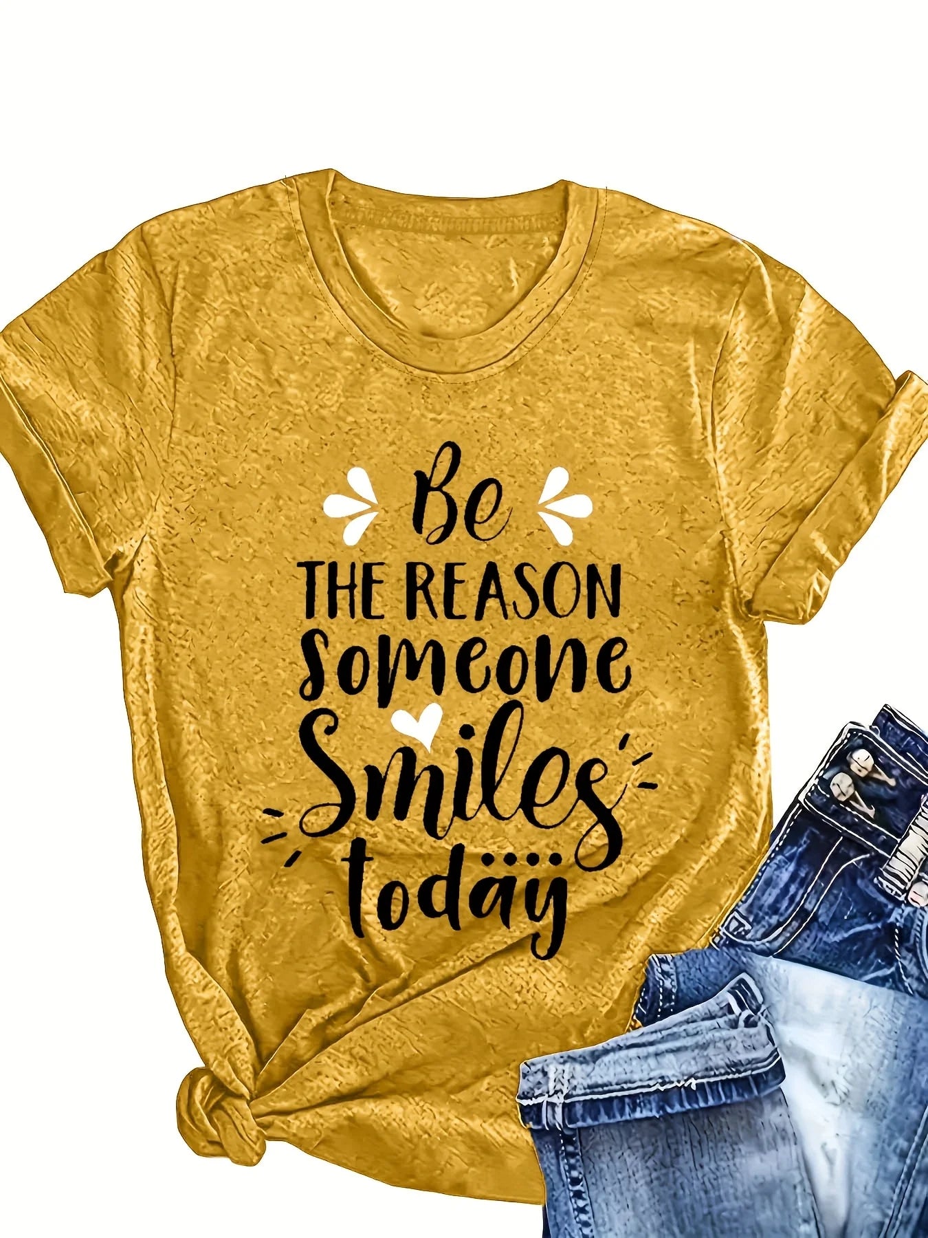 Women's Inspirational Tee - "Be The Reason Someone Smiles Today" (3 colors available)