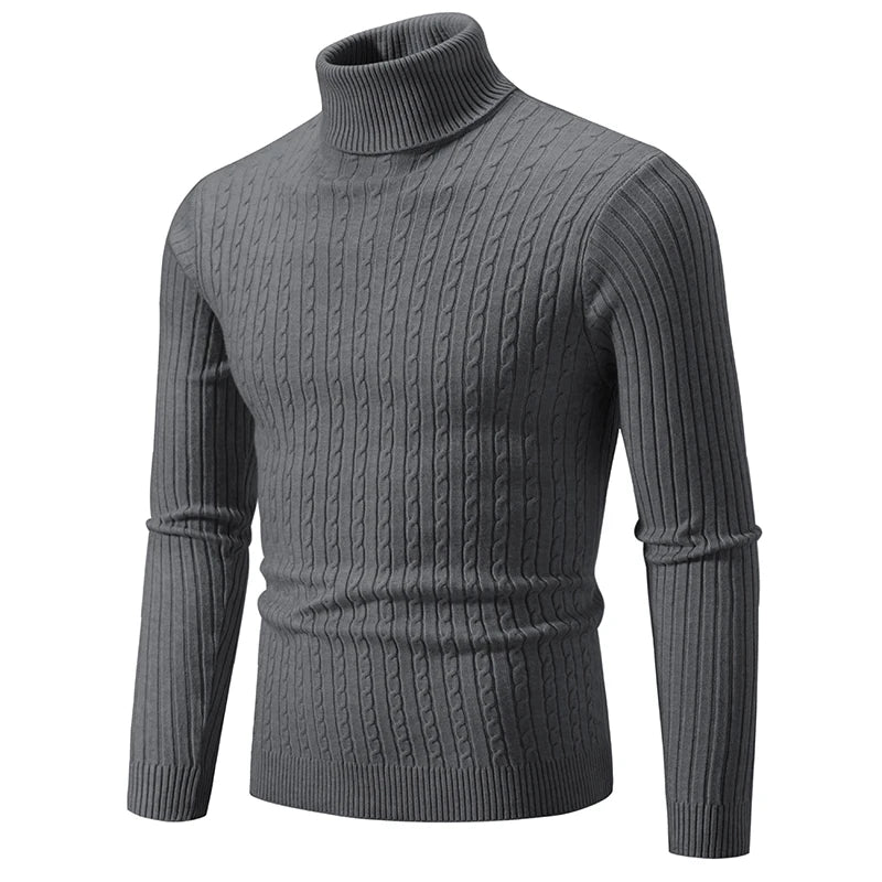 New Men's Casual Turtleneck Sweater (9 colors available)