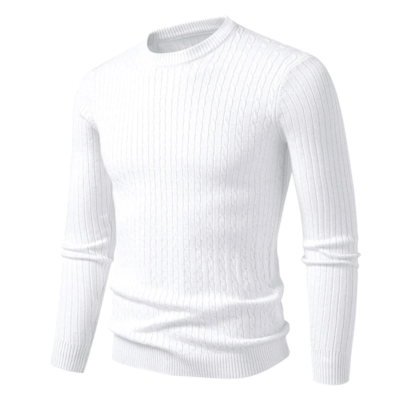 New Men's Crew-Neck Knit Sweater - Dressy or Casual (9 colors available)