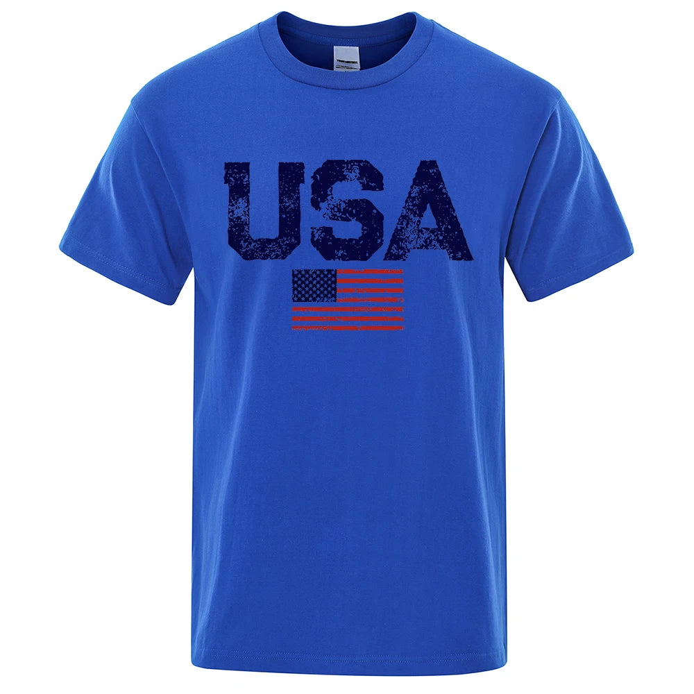 Vintage T-Shirts - USA Flag Print