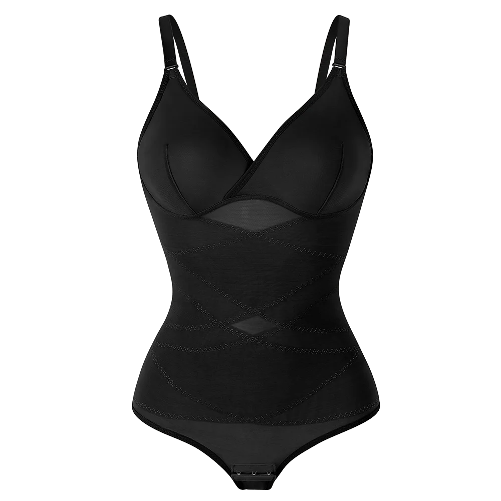 Shapewear Cross Tummy Control - Slimming Waist Bodysuit