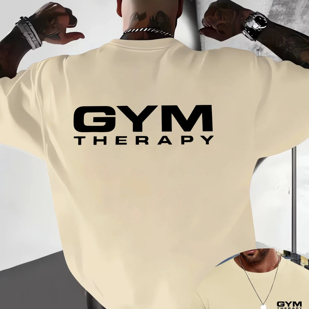 Mens Fitness "Gym Therapy" Casual T-Shirt (3 colors available)