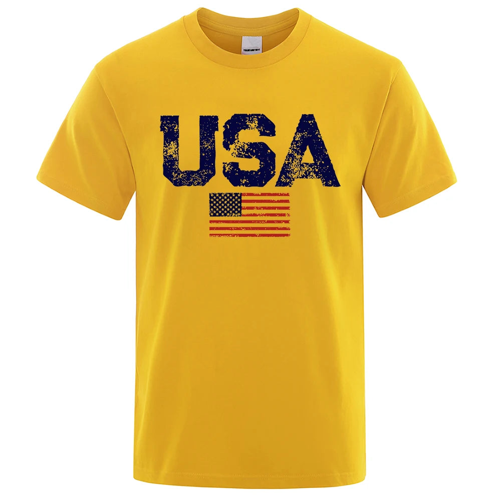 Vintage T-Shirts - USA Flag Print